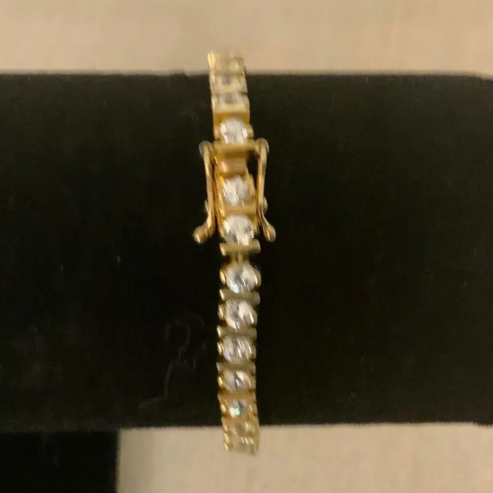 Vintage Gold Tennis Bracelet
